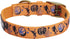 Blueberry Pet Sports Fan Basketball Canvas Adjustable Dog Collar with Metal Buckle - Passion Orange, Neck 17-20.5"