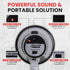 PYLE-PRO Portable Megaphone Speaker, Compact Bullhorn with 20 Watt Power, Microphone, Battery Operated