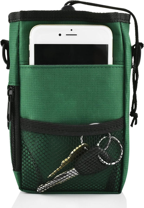 Smart Dog Treat Pouch Bag for Dog Training, Easy Access to Treats & Accessories, Earth Green by Wagtime Club