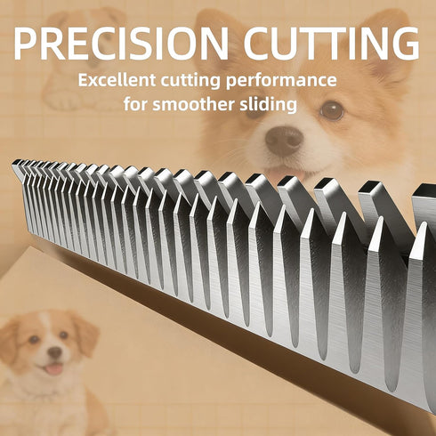 7FC A5, KM-10 7FC 1/8-Inch 3.2mm Black-3Pcs. Detachable Pet Dog Grooming Blades, Compatible with Ainds, Oster Wahl