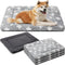 4 Pcs Dog Bed Mat, Reversible Dog Crate Pad, Machine Washable Dog Bed Pad, Star Pet Sleeping Mat for Small, Medium,