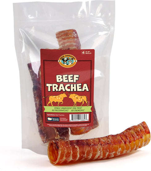 Pack Approved Beef Trachea - Dehydrated Beef Dog Treats Made in USA