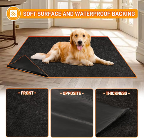 29"48" MODIGT Dog Crate Pad Liner for Kennel Training, Under Pet Cage Mat Absorbs,Waterproof,Non-Slip,Washable Puppy