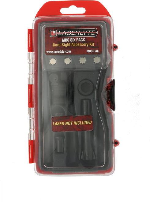 LaserLyte MBS-PAK Universal Laser Bore Sight Accessory Kit with Carrying Case, Black