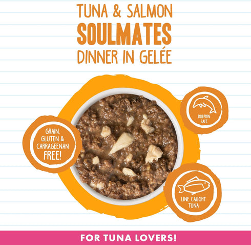 Weruva Best Feline Friend (B.F.F.) Tuna & Tilapia Twosome Cat Food, 3 oz Can (Pack of 24)