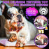 4 Pack Indestructible Dog Chew Toys for Aggressive Chewers - Durable Nylon Bacon Flavor Bones for Medium Small Breed
