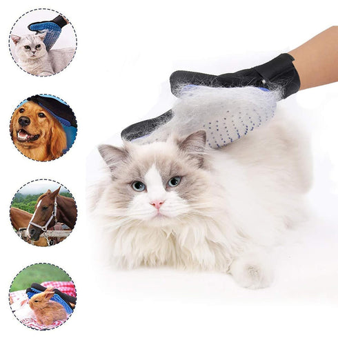 Dog Washing Gloves Brush for Pet, JOANGIHC 3PCS Grooming Hair Brush, Cat Scrubber for Bathing