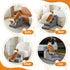 Dog Stairs for Small Dogs, 3-Step Curved Ramp for Bed, Couch, Sofa, Car, Non-Slip Bottom Design, Grey