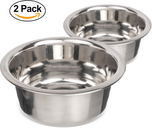 Neater Pet Brands 2.2 Cup Stainless Steel Dog Bowls, Set of 2 Neater Feeder Replacement Bowls for Small Dogs