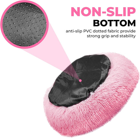 Cat Bed, Washable Cat Beds for Indoor Cats, Calming Pet Bed, Large Cat Bed, Kitty Kitten Bed