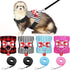 4 Pieces Small Pet Harness Vest and Leash Set, Cute Bowknot Chest Strap for Outdoor Walking, Small