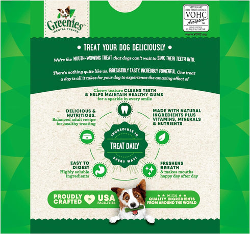 Greenies Original Regular Natural Dog Dental Care Chews, 36 count (Pack of 1)