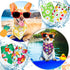 Weewooday 8 Pieces Dog Bandanas, Summer Flower Print Triangle Bibs Floral Puppy Scarf Accessories for Dogs Cats