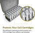 SHBC Silent 12g Co2 Cartridges Case, 40 Slots Safe Storage for Airsoft Pistols, BB Guns Co2 Cartridges Organizer