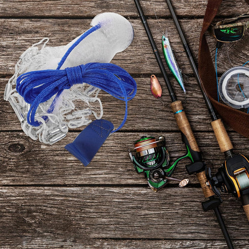 4ft/1.2m Abaodam Hand Cast Fishing Net with Monofilament Line and Weighted Steel Sinkers, Radius Easy Throw Shrimp