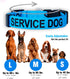Native Pup Service Dog Collars, Medium Size in Blue