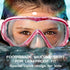 Seago Kids Swim Goggles Snorkel Diving Mask - Anti-Fog 180° Clear View for Youth (5-15)