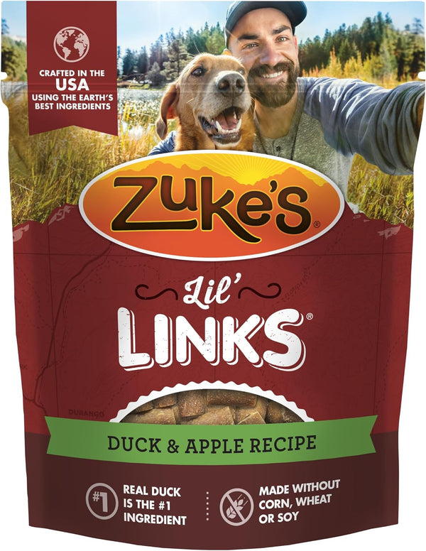 Zukes Lil Links Dog Treats for Dogs, Snacking Sausage Treats for Dogs,
