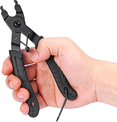 Oumers 2 in 1 Bike Master Link Plier Tool, Bicycle Chain Quick Link Opener-Closer Remover for All Speed Chain Repair