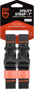 GEAR AID Utility Straps with Side-Release Buckle, Secure and Compress Gear for Camping, Biking, Hunting, Boating,