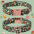 Daisy Fall Cotton Dog Collar with Metal Buckle, Autumn Gift Collar for Small Medium Large Dogs, Cute Durable