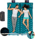 Inflatable Camping Sleeping Pad, Thick 4 Inch Ultralight Mat with Pillow and Built-in Foot Pump