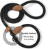 Mile High Life Heavy Duty Slip Leads for Dogs: 4 Feet No Pull Dog Training Leash with Leather Tip, Black Rope Lead