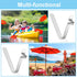 PATIKIL 6.4x5mm Kayak Paddle Snaps, 16 Pack Tent Pole Clips for Camping, Steel V Shaped Push Button Spring Clips
