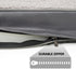 Washable Medium Dog Bed Covers, Soft Plush Replacement Waterproof Dog Bed Liner, Grey, 30x20x3 Inches, Cover Only