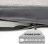 Washable Large Dog Bed Covers, Soft Plush Replacement, Waterproof Dog Bed Liner, Grey 35x22x3 Inches, Pet Bed Cover
