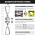 Handy Picks Magnetic Clip for Golf Towel, Mini Metal Golf Ball Design with Strong Magnet for Golf Cart