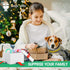Puppy Teething Toys with Cotton Ropes, 3 Pcs Rubber Chew Toy Rings for Small/Medium Dogs