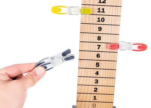 New Valley Walber Score Keeper Set for Cornhole Game - Easy to Assemble Scoreboard & Drinkholders for Outdoor Games