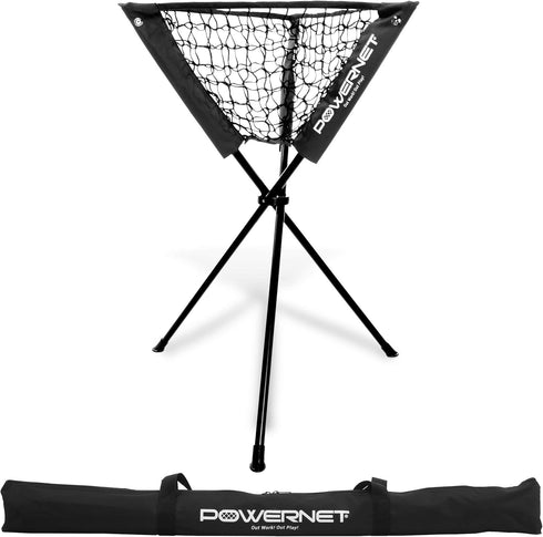 PowerNet Baseball Softball Portable Batting Practice Ball Caddy - Holds up to 60 Baseballs