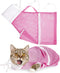 Cat Shower Net Bag Grooming Bathing, Adjustable Washing Bag for Cat Restraint Accessories Prevent Biting Scratching