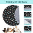 4 Pack Waterproof Pet Pads for Dogs, Washable Reusable Training Pads, Absorbent Round Whelping Pads, 32 Inch, Dark Gray