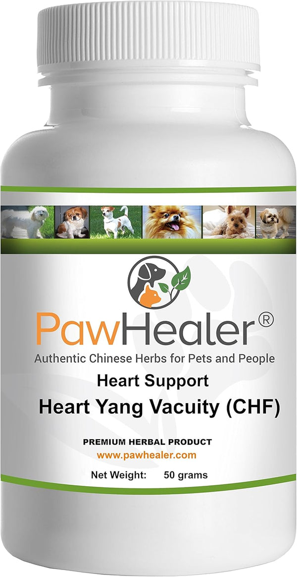 Heart Support - Heart-Yang Vacuity (CHF) - 50 Grams Herbal Powder Remedy for Dogs & Pets - Coughing, Gagging, Wheezing
