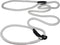 Dogs My Love Nylon Rope Slip Dog Lead Collar and Leash British Style 4ft Long (Small: 1/4" (6mm), White)