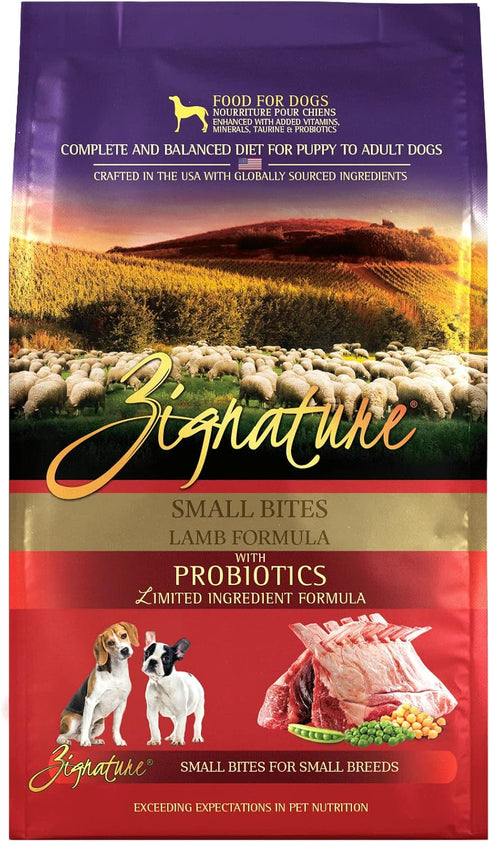 Zignature Lamb Limited Ingredient Formula Dry Dog Food (4lb) - Small Bites