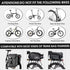 HONGYEA Bike Cargo Rack, 220 Lbs Load, Adjustable Aluminum Alloy Waterproof Rear Rack for MTB, Ebikes, Road Bike