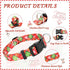 Dogs Christmas Collar, Red Plaid Snowflake-Themed Christmas Cute Dog Collars, Adjustable Puppy Dog Collar for Small Dogs, Pet Decorative Collar (Christmas, XS)