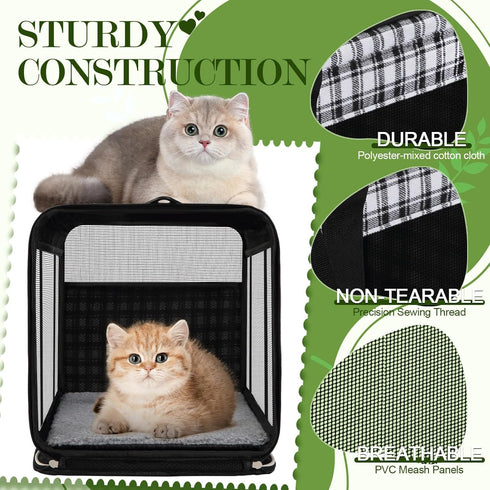 20lbs, 2 EXPAWLORER Large Cat Carrier Dog Carriers Soft for Small Medium Cats Puppies Up to Airline Approved Pet