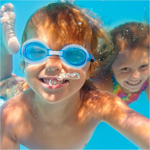 SwimWays Value Pack, Fish Face Guppy Goggles, Soft Swimmies, and Mermicorn Kick Trainer, Learn to Swim Kickboard