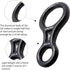 Fusion Climb Figure 8 Descender - Aluminum Descender, Black