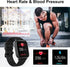 Fitness Tracker Smart Watch, Heart Rate, Blood Pressure, Blood Oxygen Monitor, Pedometer, Compatible with Android and