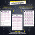 Pilates Ring Workout Cards, 58 Exercise Ring Cards with Instructions & Tips, Free Dry-Erase Marker