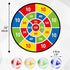 TOMYOU 26" Dart Board for Kids with 16 Sticky Balls, Double Sided Dinosaur Dart Board, Indoor Outdoor