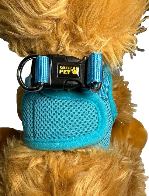 Soft No Pull Step-in Dog Harness for Small Dogs XXS XS, Comfy SkyBlue Mesh for Teacup, Chihuahua, Yorkie