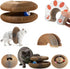 ORVIXA Kitty Kurlz Cat Toy - Accordion Cat Scratcher Toy with Bell Ball Foldable Cardboard Scratching Pad for Indoor
