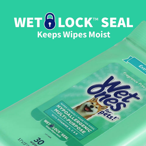 for Pets Multi-Purpose Dog Wipes with Vitamins A, C + E, Fragrance-Free, 300ct Total Wipes